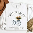 thumbnail image 1 of Netherlands Vacation Sweatshirt, Dutch Holiday Crewneck, Netherlands Trip Souvenir for Girls Travel Gift, 1 of 5