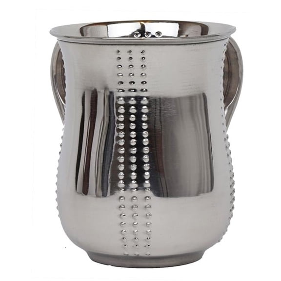 Netila 56989 Stainless Steel Dotted Lines Shinny Washing Cup