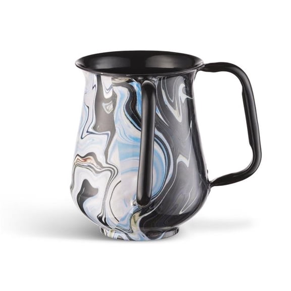 Netila 60490 Powder Coated Washing Cup - Blue Marble