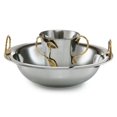 thumbnail image 1 of Netila  Stainless Steel Washing Cup & Bowl Set with Brass Leaf Handle, 1 of 1