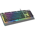 thumbnail image 1 of Netis K3101 Wired Mechanical Gaming Keyboard Rainbow Backlit Cherry MX Red Switches Equivalent with Multimedia Wheel, 1 of 9
