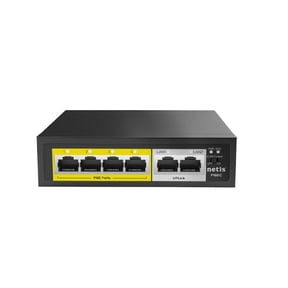 Netis P106C 4 POE+2 Uplink 100M Ethernet POE/ POE+ Switch | POE Budget 65W