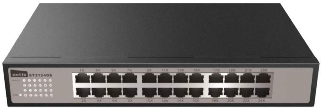 Netis Da Netis ST3124GS 24-Port Unmanaged Gigabit Switch, Desktop Ethernet ...