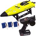 thumbnail image 1 of Netjett  2.4GHz 25KMPH Blomiky High Speed Yellow Radio Control Boat for Lakes Pool & River Extra 2 Battery, 1 of 1