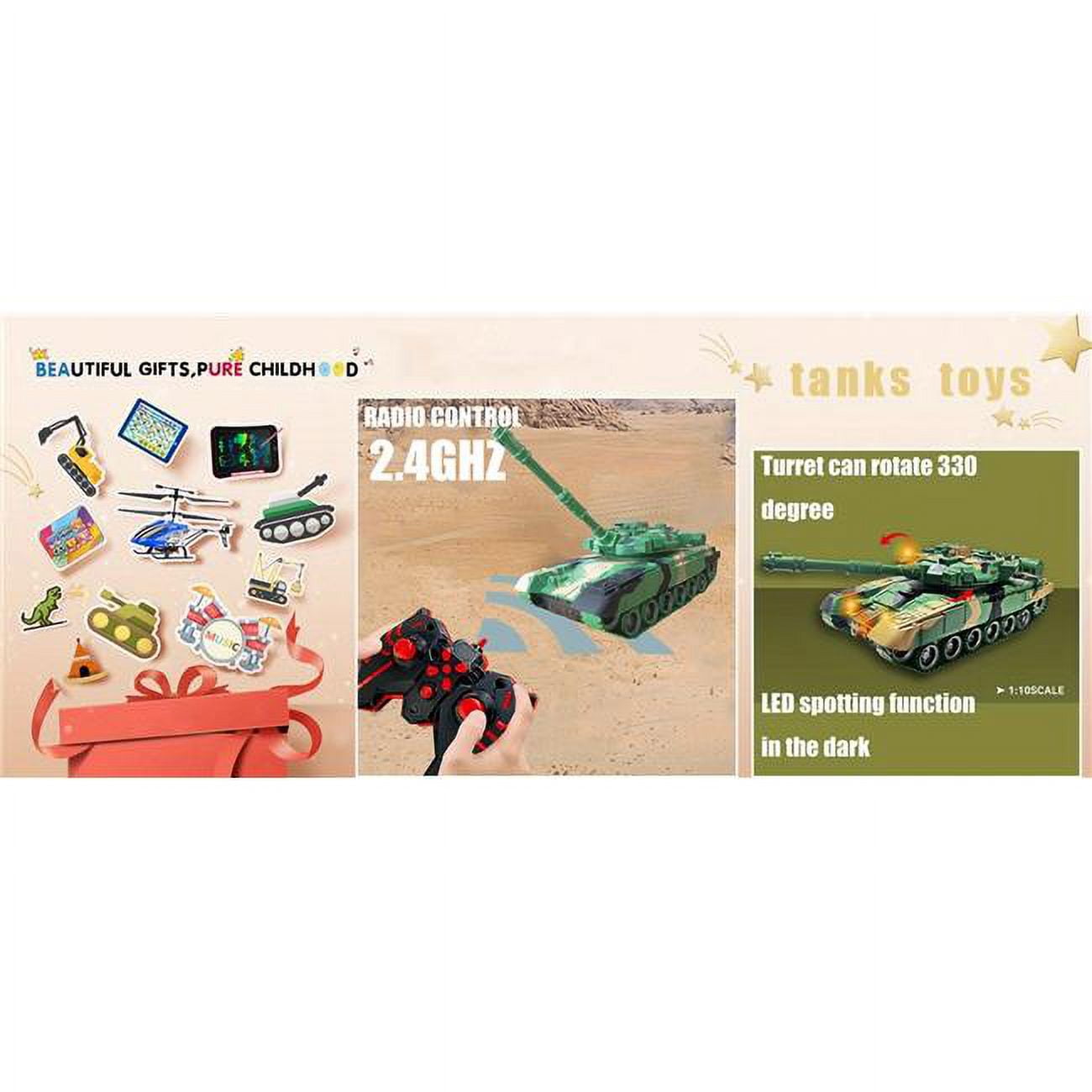 Netjett NT30992 2.4Ghz 110 Scale Channel with Sound & Light Turret