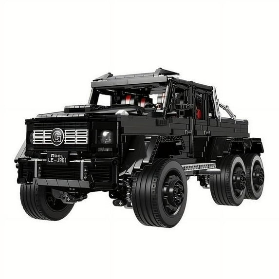 Netjett NT31402 Black Pickup G63 6x6 MOC Building Blocks & Engineering Toy, 3300 Piece