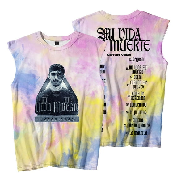 Neton Vega Mi Vida Mi Muerte Merch Sleeveless T-Shirts Summer Women Men HipHop Tank Tops Tee