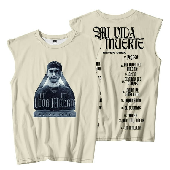 Neton Vega Mi Vida Mi Muerte Merch Sleeveless T-Shirts Summer Women Men HipHop Tank Tops Tee