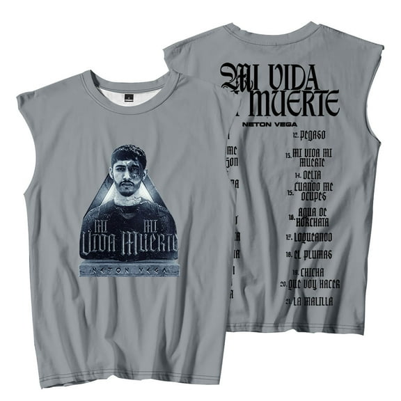 Neton Vega Mi Vida Mi Muerte Merch Sleeveless T-Shirts Summer Women Men HipHop Tank Tops Tee