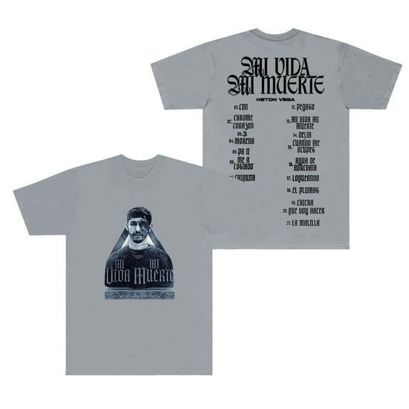 Neton Vega Mi Vida Mi Muerte Merch T-Shirts Cosplay Unisex Fashion HipHop Short Sleeve Tee