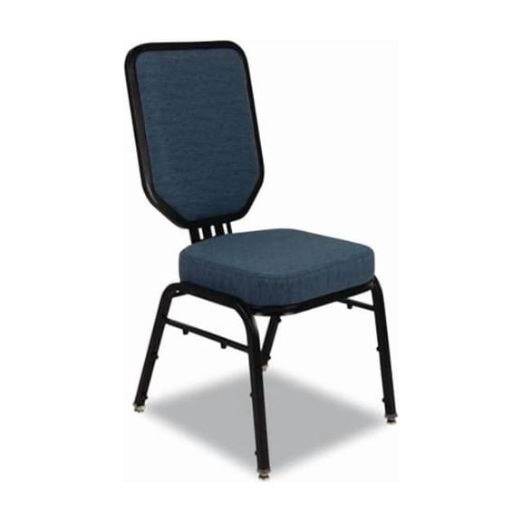 Netpub NPS9684BG2 Flex-Back Banquet Chair with 18.6 in. Seat Height Morticia Onyx Seat & Back, Blue - Pack of 2
