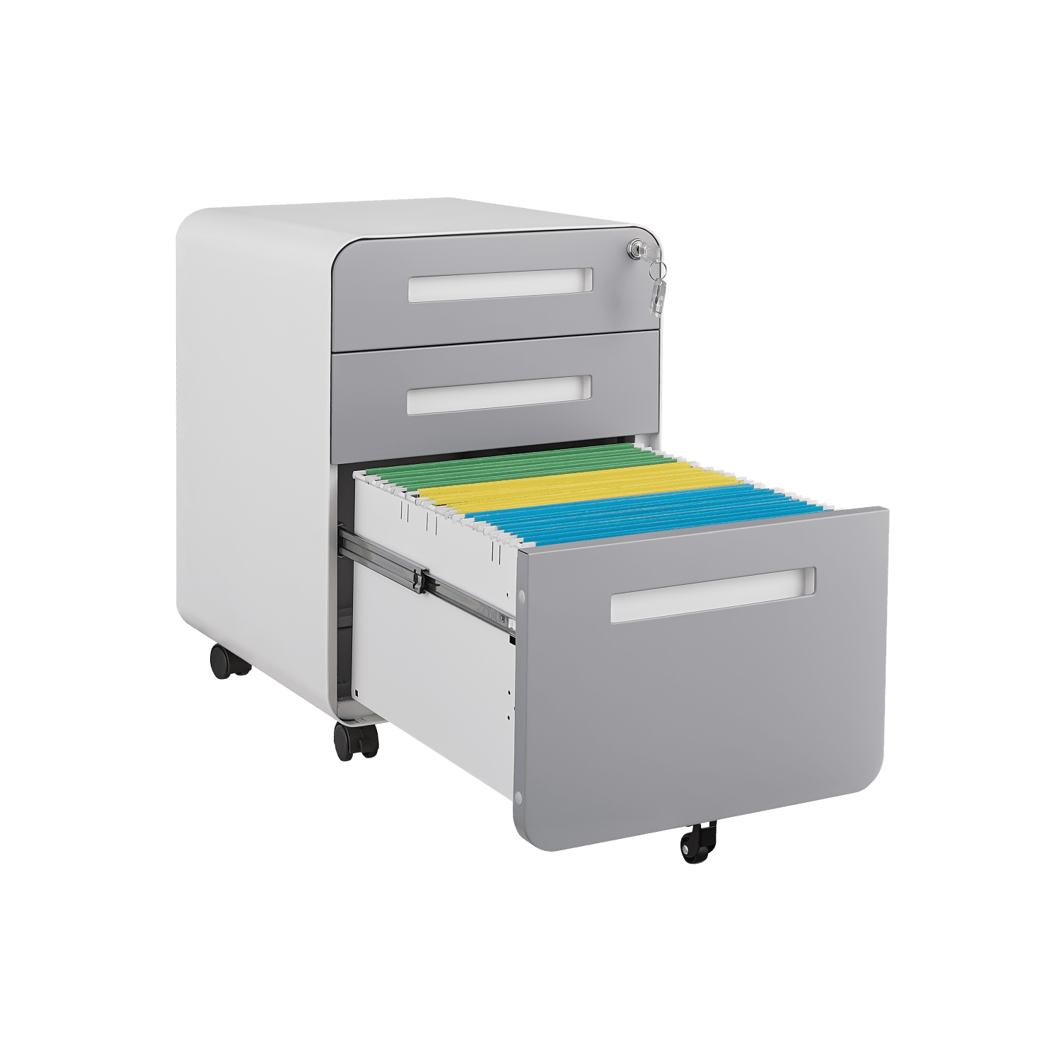 Netrum Office Vertical Files Rolling Filing on wheels with