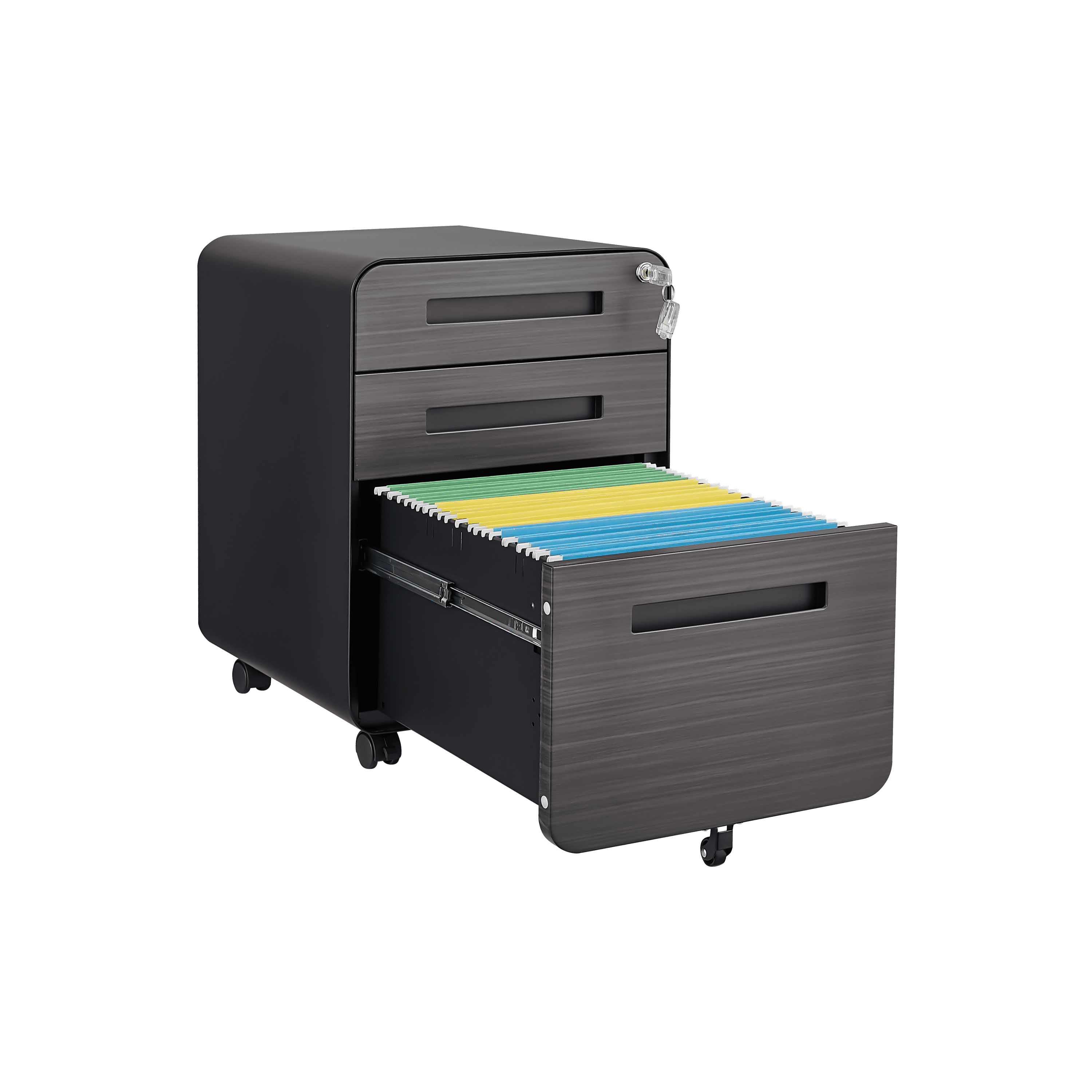 Netrum Office Vertical Files Rolling Filing on wheels with