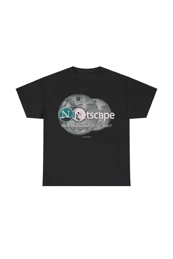 Netscape Navigator Early Internet Browser Retro Tech Unisex T-Shirt, up to size 5XL