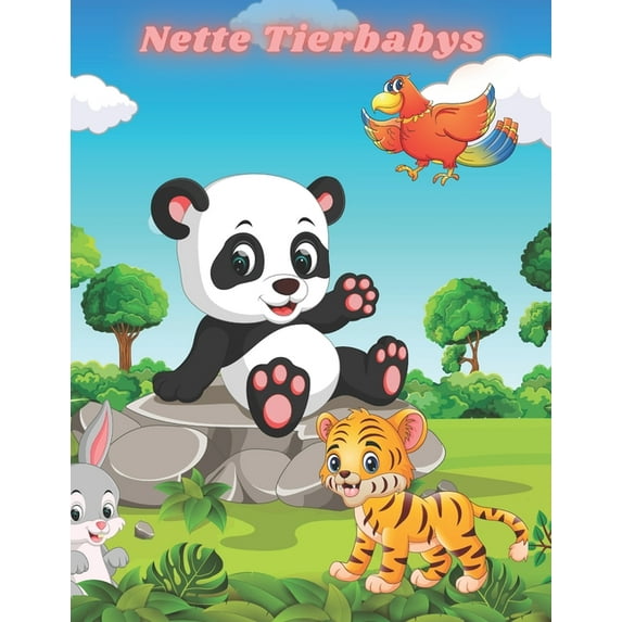 Nette Tierbabys: Einfache Und Unterhaltsame Malvorlagen Für Tiere Für Kleine Kinder, Jungen, Mädchen, Vorschule Und Kind, (Paperback)