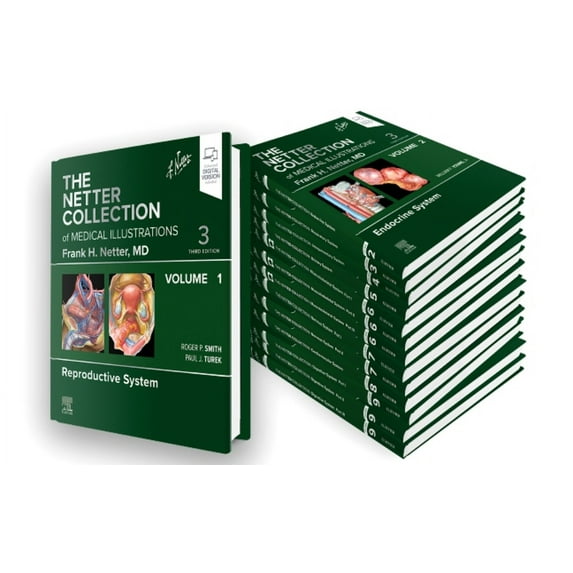 Netter Green Book Collection The Netter Collection of Medical Illustrations Complete Package, (Paperback)