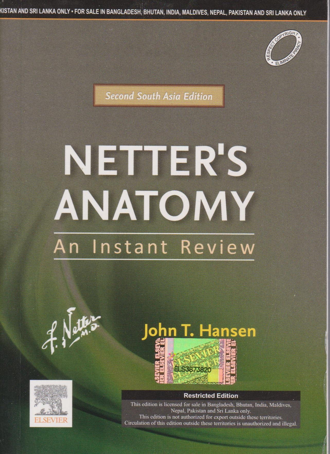 Netter's Anatomy: An Instant Review, Second South Asia Edition ...