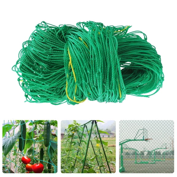 Netting Climbing Net Green Gardening Grid for Cucumber Hanging Gourd Supporting with Durable Bracket Design
