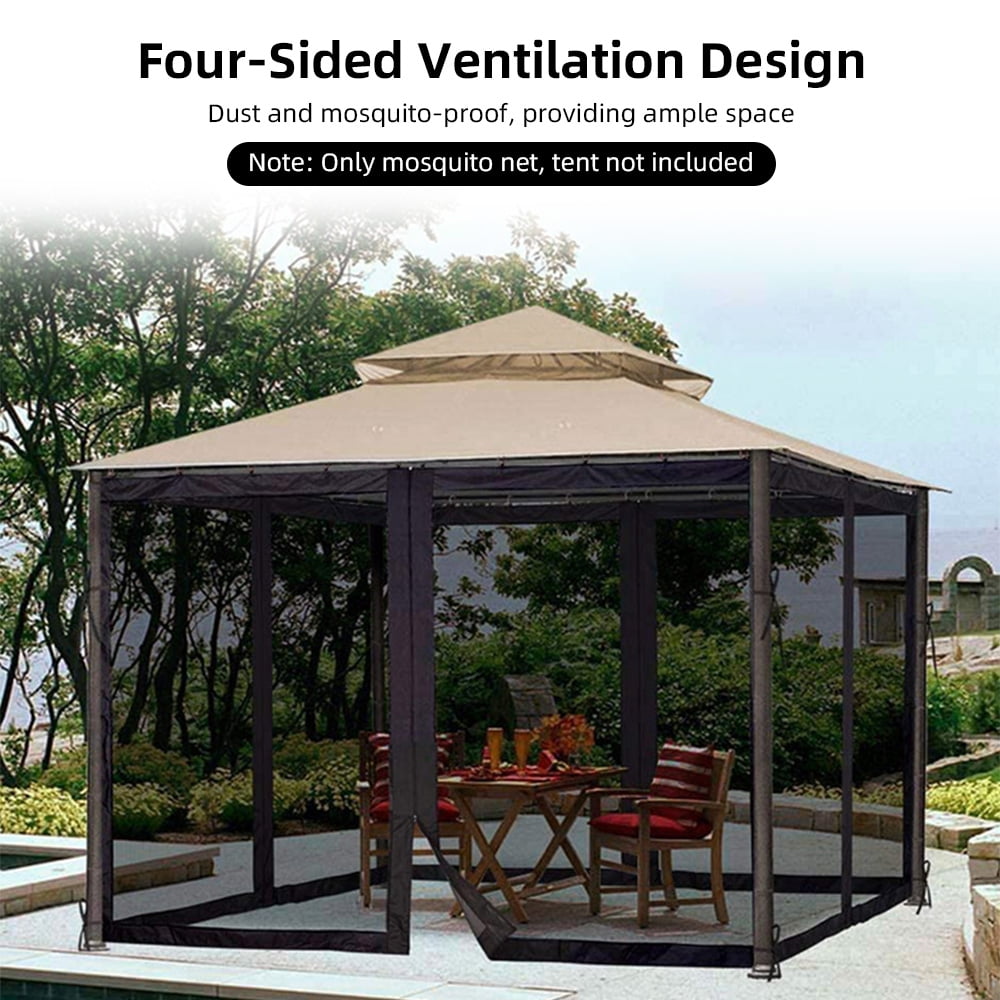 Netting for Patio,Table Tent Net 4panel Umbrella Mesh Chair And Screen Walls With Patio