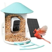 Netvue Birdfy Bird Feeder with Camera, Smart Bird Camera with Solar Panel, AI Identify 6000+ Species, Automatic reminder recording, Ideal Gift