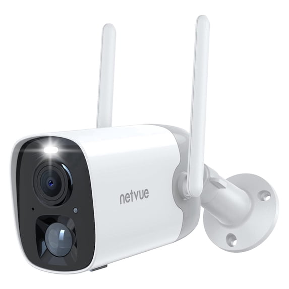 Netvue Outdoor Security Camera, 2K Surveillance Cameras Wireless Wifi Battery with AI - Only for 2.4GHz