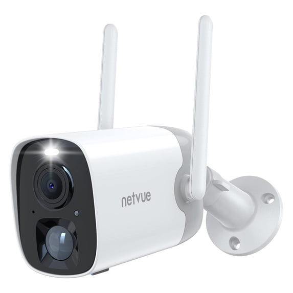 Netvue Outdoor Security Camera, 2K Surveillance Cameras Wireless Wifi Battery with AI - Only for 2.4GHz
