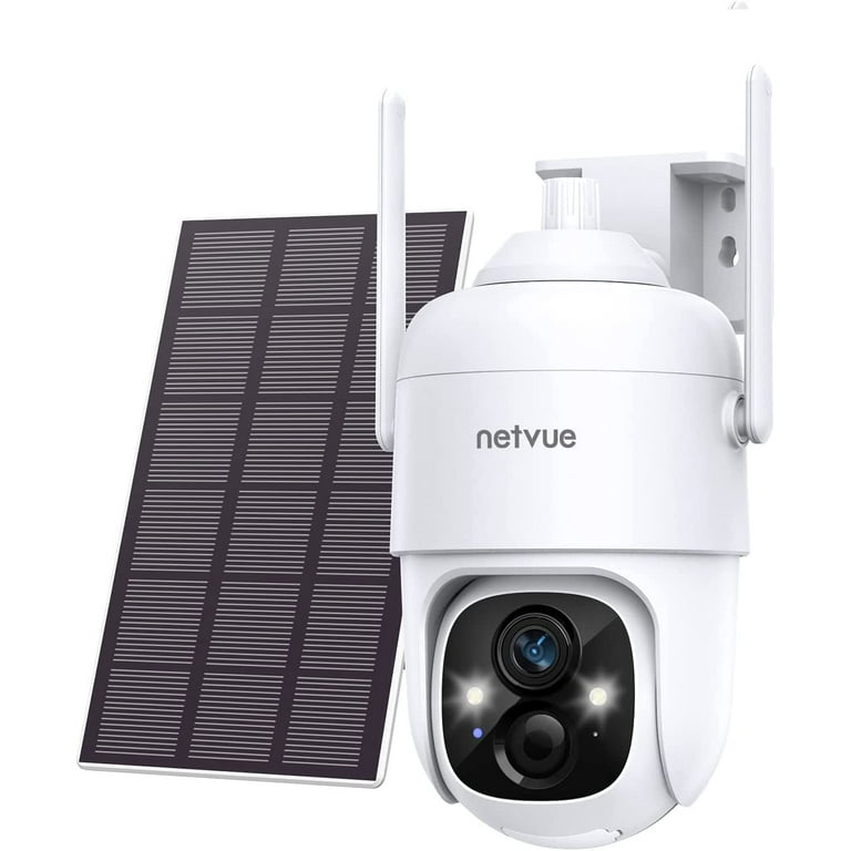 Netvue Wireless Outdoor Security Camera, 2K Solar Surveillance