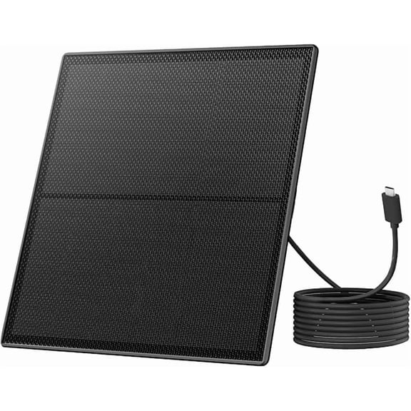 Netvue Type C Solar Panel for Birdfy, IP65 Waterproof for Outdoors, 5W Continuously Power Supply, 360° Swivel Bracket