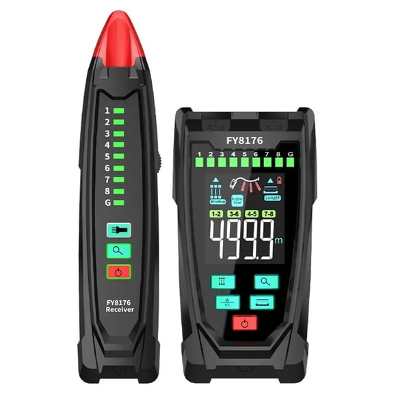 Network Adjustable Cable Tester Distance Location Cable Length Test TDR RJ45 Digital Network Line Finder Wire PoE ,circuit check
