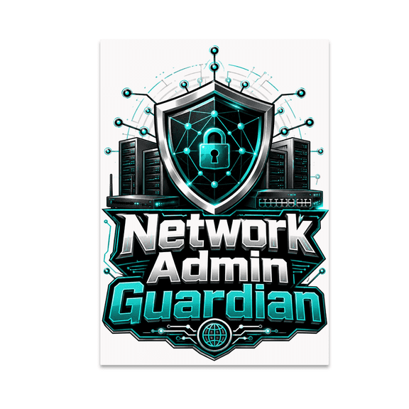 Network Admin Guardian Wall Decor - Tech Enthusiast - 13x19 Poster Print