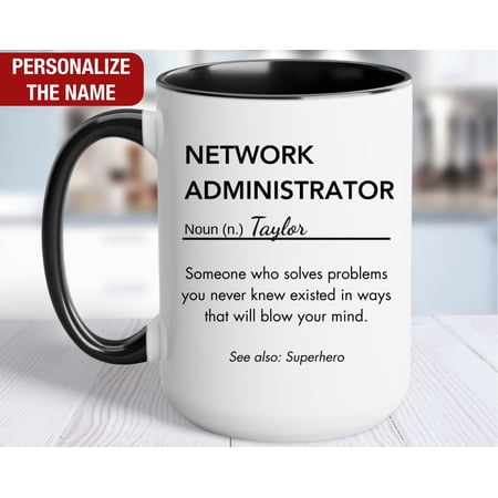 Network Administrator Personalized Gift Network Administrator Definition Mug Network Admin