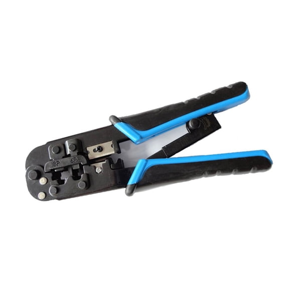 Network Cable Crimper, 8P8C/RJ45, 6P6C/RJ-12, 6P4C/RJ-11 Telecom RJ45 Crimping Plier Phone Cable Modular Crimping Tool ,Built to Last