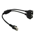 Network Cable One Open Two Rj45 Separator Network Cable One Drag Two Connector Plug Cable