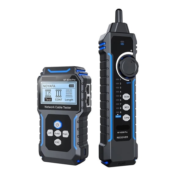 Network Cable Tester Cable Tracker Cat5 Cat6 PoE Tester Detect Length Continuity Test With NCV & Lamp ,circuit check