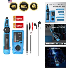 Network Cable Tester, Line Finder with Probe Tone, Wire Tracker Multifunction...
