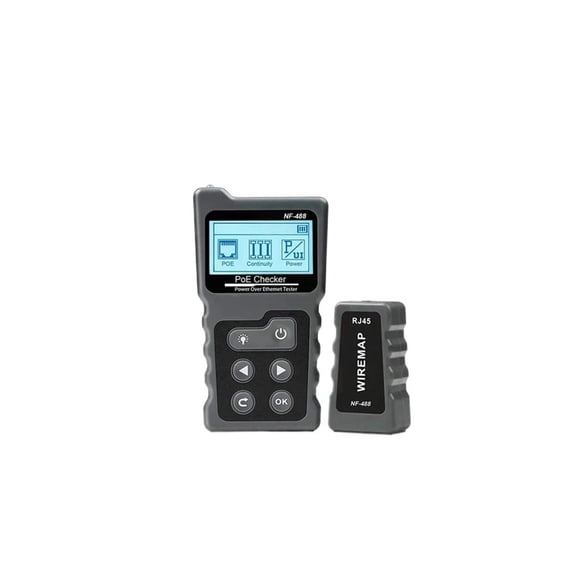 Network Cable Tester PoE Switch Online Test PoE Voltage Polarity Cable Tracker Loop Test Tool With LCD Display ,circuit check