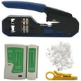 Network Cable Tester RJ45 Crimp Tool Kit CAT5 CAT5E CAT6 Crimping Tool