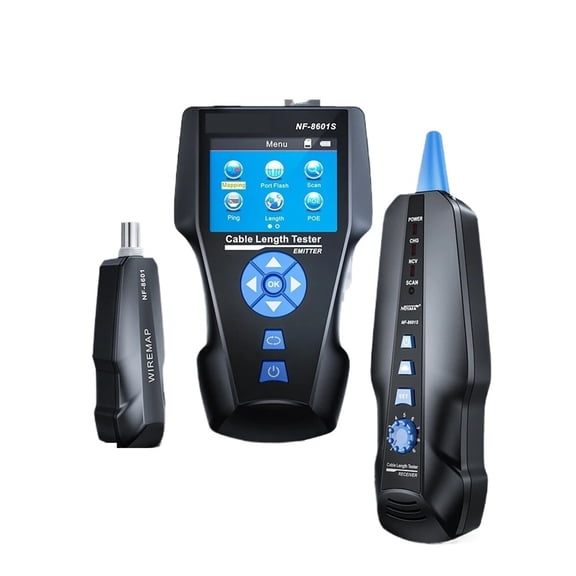 Network Cable Tester With PoE/PING Cable Tracker POE Tester Measure Length Wiremap Tester Network Tools ,circuit check