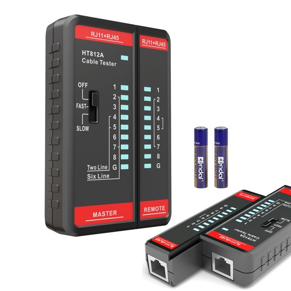 Network Cable Tester with RJ45 RJ11 Port Ethernet Tester Tool POE UTP STP Cable Checker