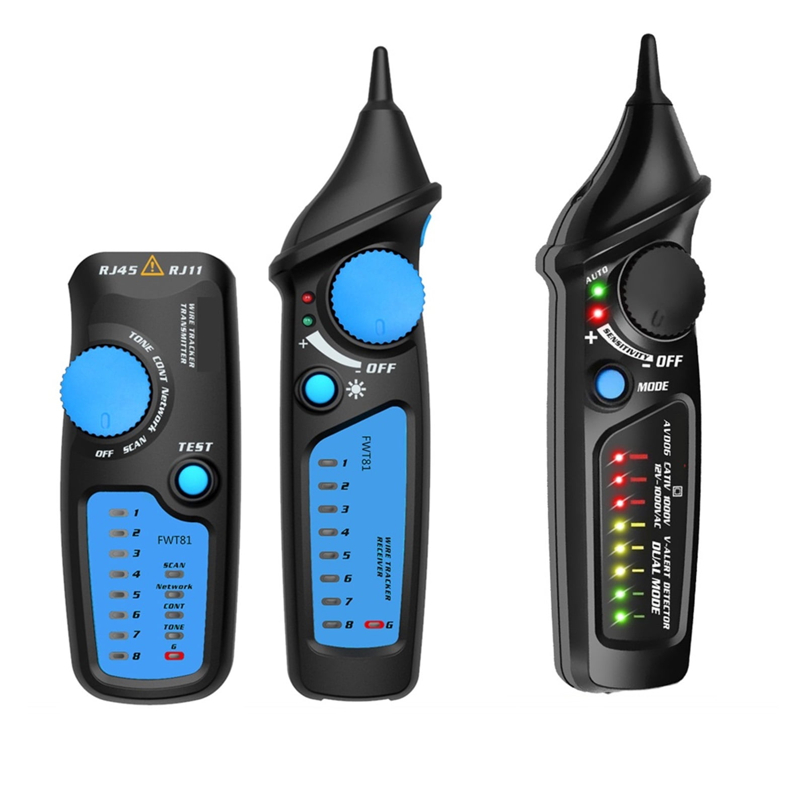 Network Cable Tracker Detecteur FWT81 RJ11/45 Lan Phone Wire