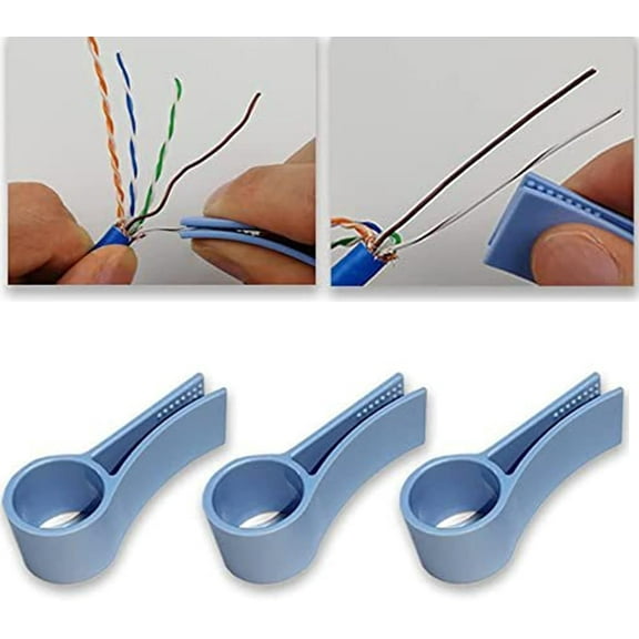 Network Cable Untwist Tool: 6Pcs Wire Straightener for CAT5/CAT5E/CAT6/CAT7, Engineer Wires Pair Separator Tools Easily Untwists & Quickly (6)