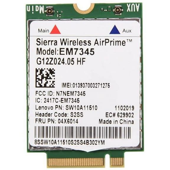 Network Card, EM7345 4G LTE WWAN Card Module for X250 X1C W550 T450 X240 T440 Support for LTE/HSPA+ /EMEA