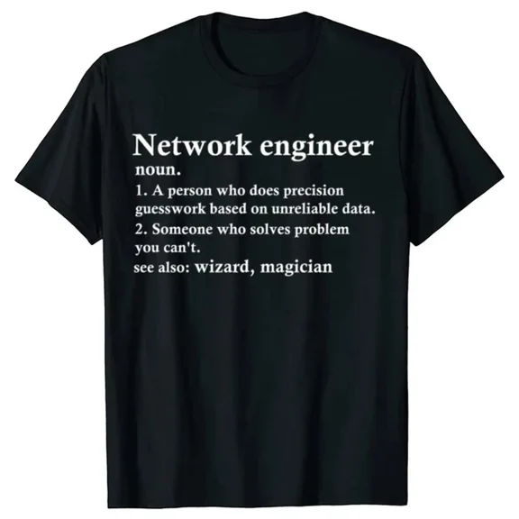 Network Engineer Definition Funny Profession Classic T-shirt Fas