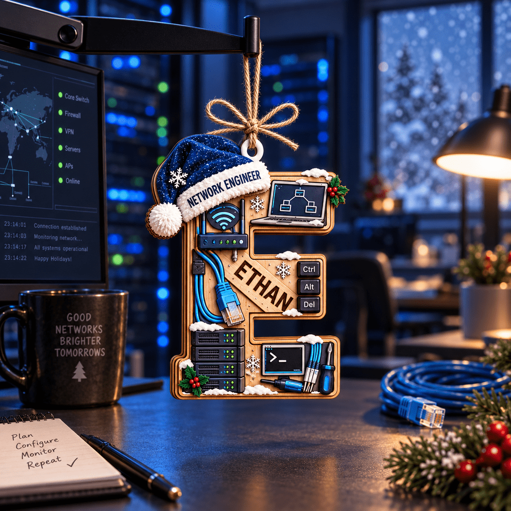Network Engineer Ethernet Tech Wooden Christmas Ornament - Walmart.com