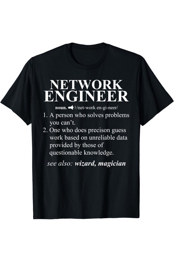 Network Engineer Funny Dictionary Noun Definition T-Shirt