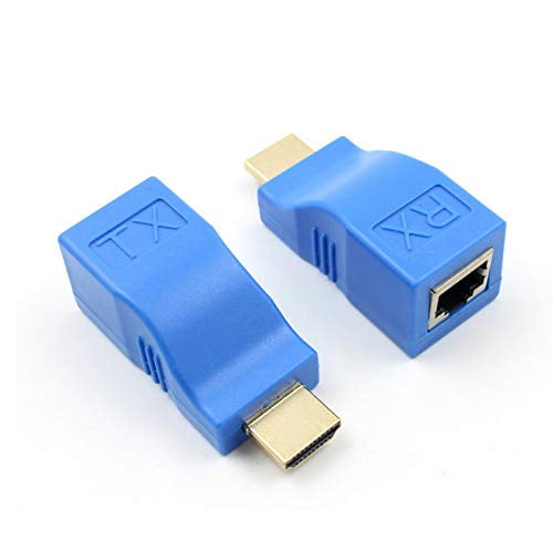 Network Extender Used forExtender 4k RJ45 Port LAN Network Expansion, Through CAT5e/6 UTP LAN Ethernet Cable, Used for HDTV HDPC up to 30m Electronic Products