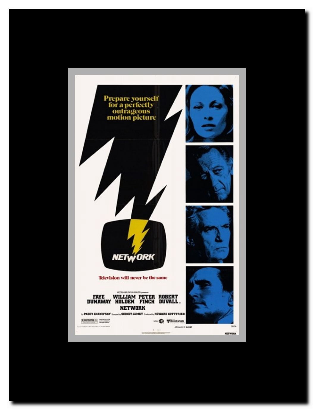 Network Framed Movie Poster