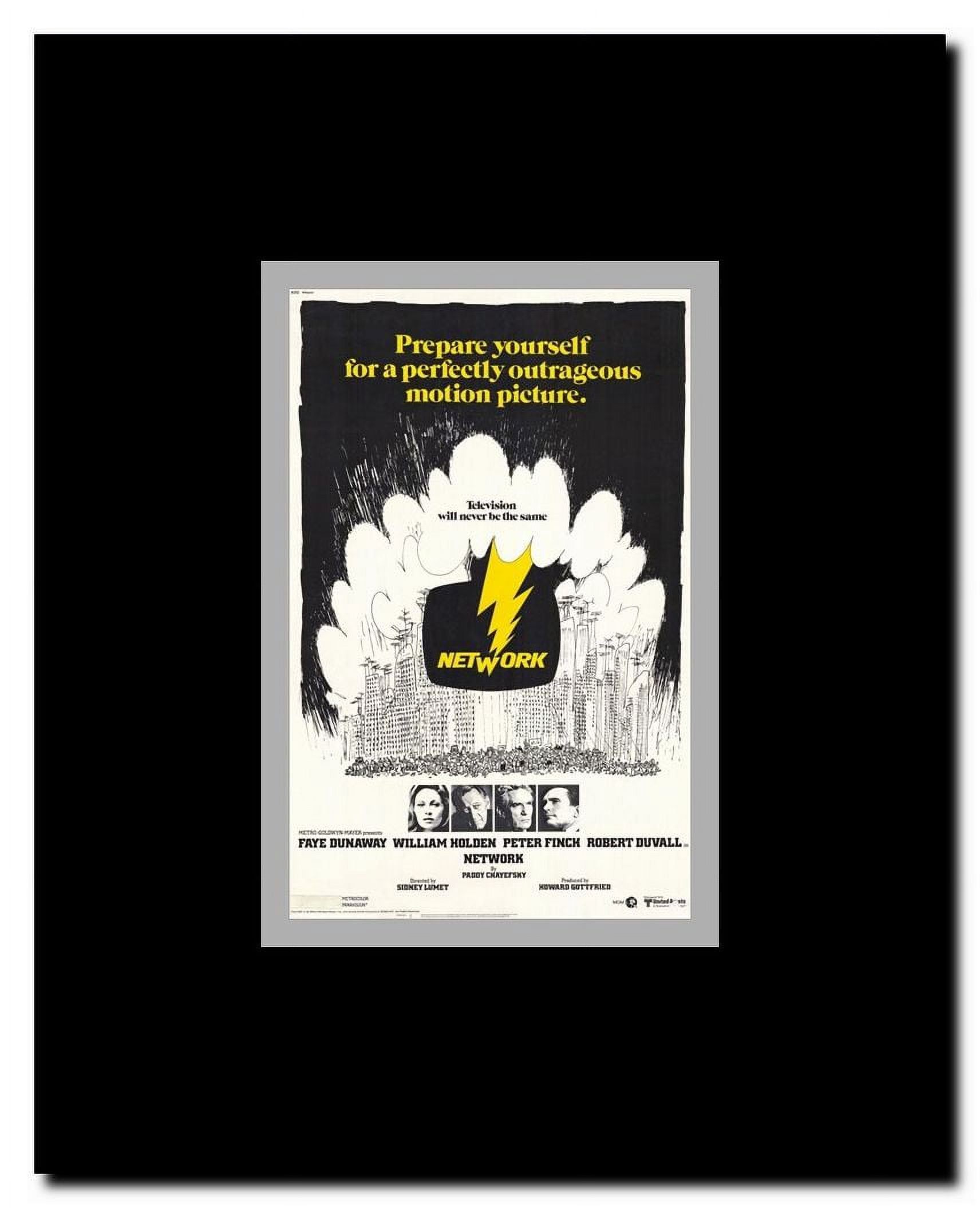 Network Framed Movie Poster