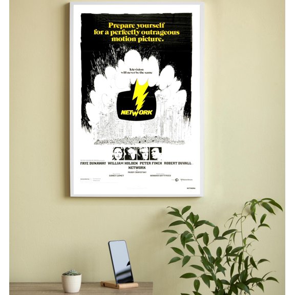 Network Movie Poster, Classic Film Wall Art
