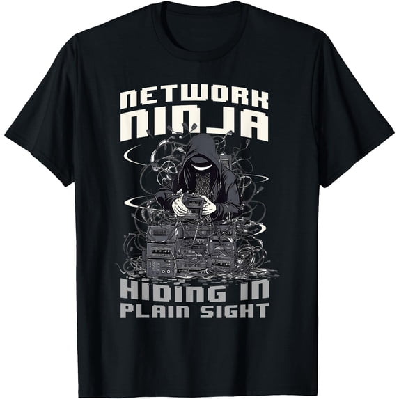 Network Ninja Funny Networking Quote Computer Engineer T-Shirt ...